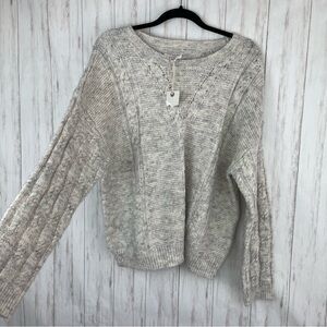 Lucky Brand NWT gray sweater XL